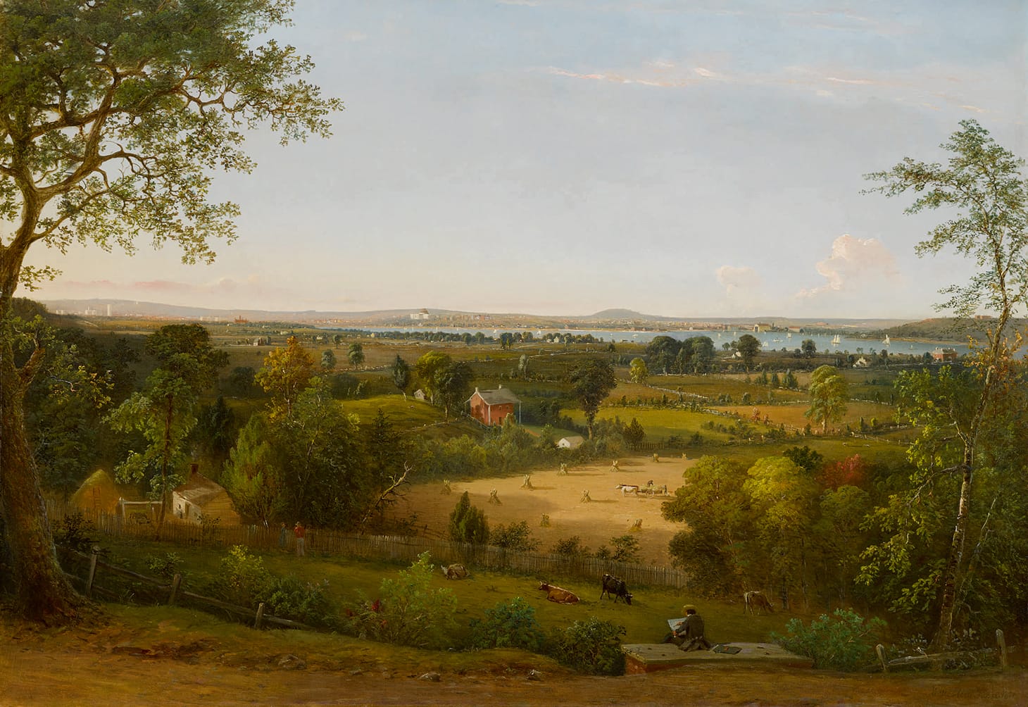 William MacLeod, "View of the City of Washington From the Ancostia Shore" (1856), oil on canvas, 37 x 53 inches (image courtesy Sotheby's)