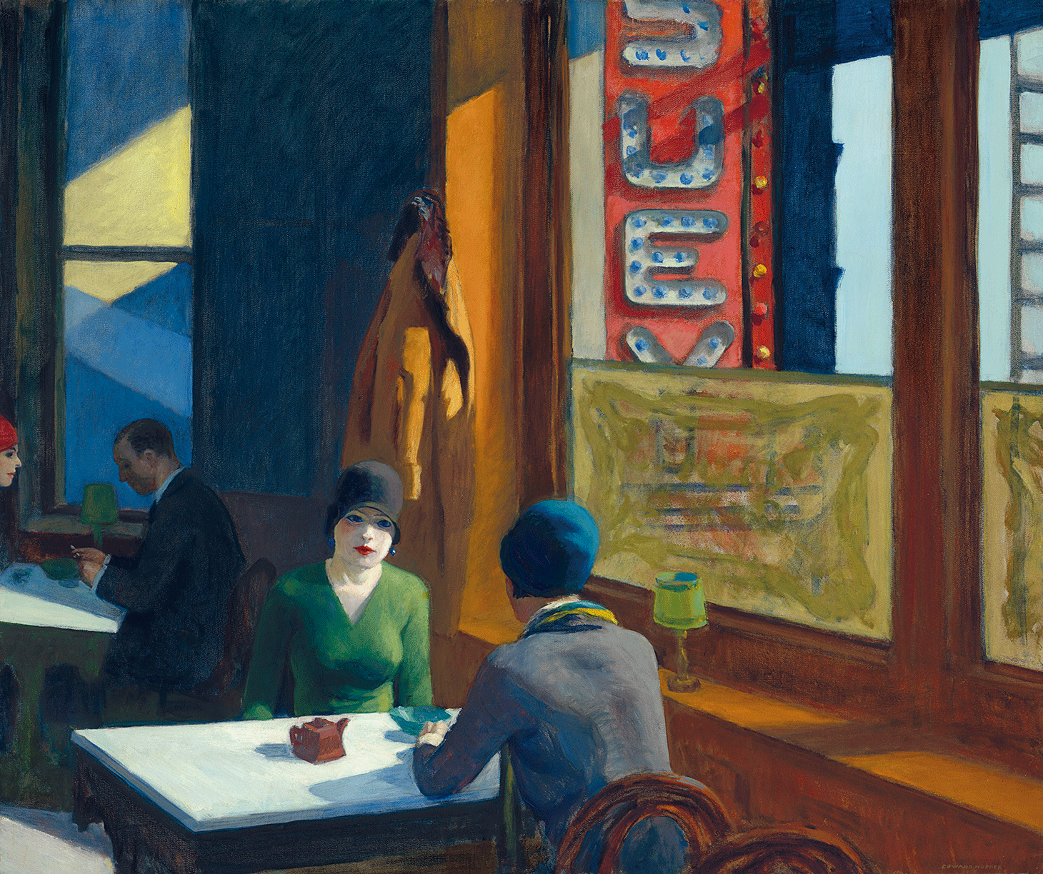 Edward Hopper, "Chop Suey" (1929), oil on canvas, 32 x 38 inches (image courtesy Christie's)