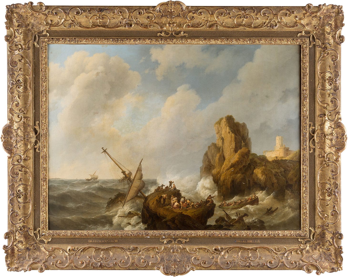 Johannes Hermanus Koekkoek, "Storm at Sea" (1841), (© Concordia University, via Concordia University's Flickrstream)
