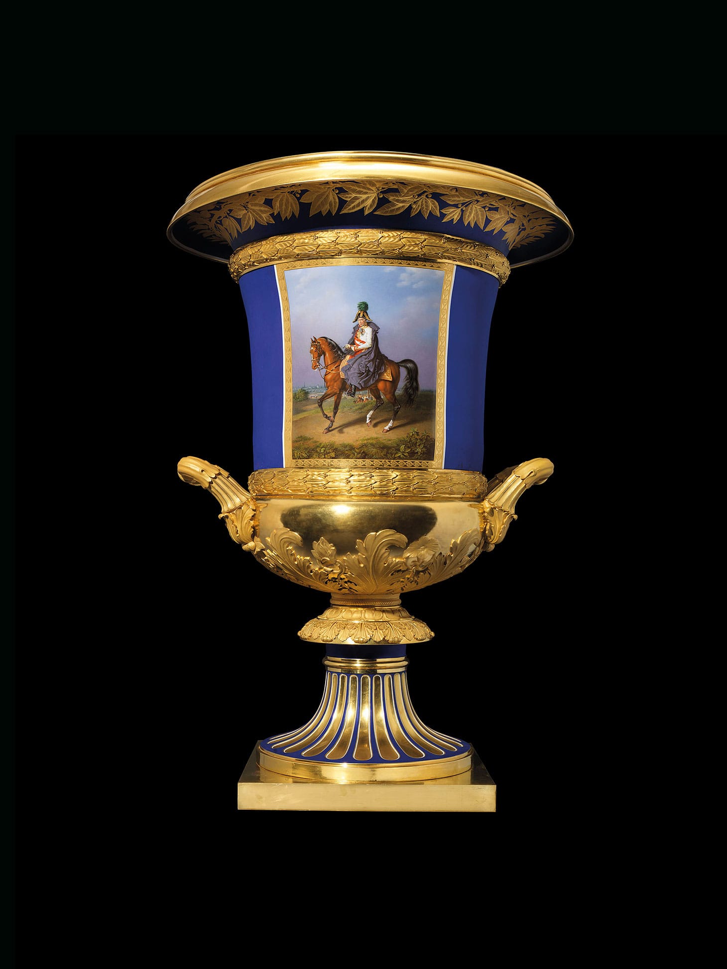 A magnificent, monumental, and extremely rare imperial porcelain vase by the Imperial Porcelain Factory, St. Petersburg, period of Nicholas I (1836), 59 7/8 inches high (image courtesy Christie's)