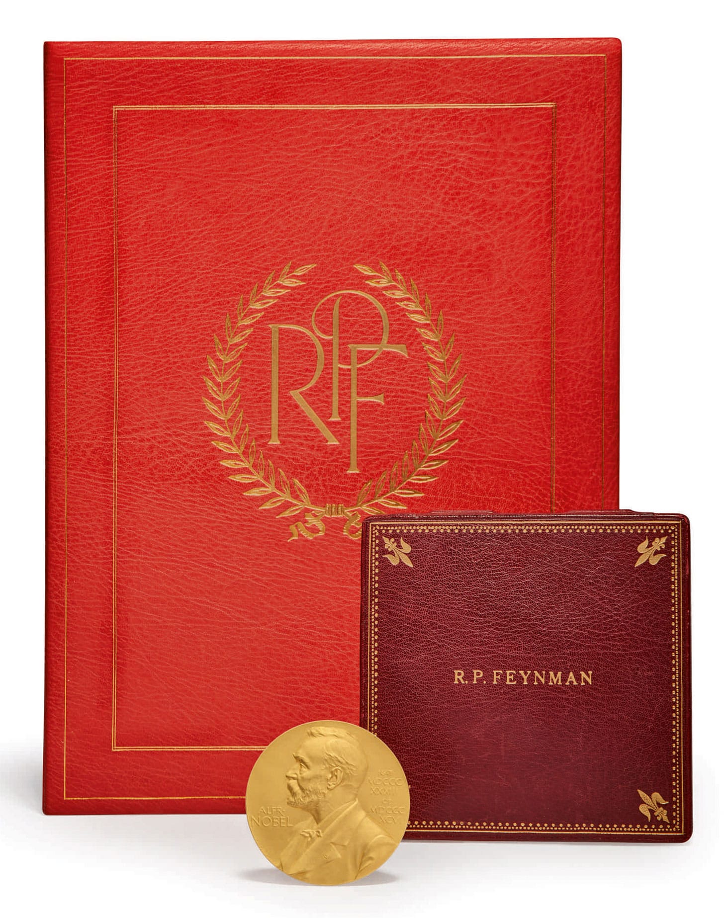 Richard P. Feynman, 1965 Nobel Prize Medal in Physics, awarded to Richard Phillips Feynman for his Fundamental Work in Quantum Electrodynamics (image courtesy Sotheby's)