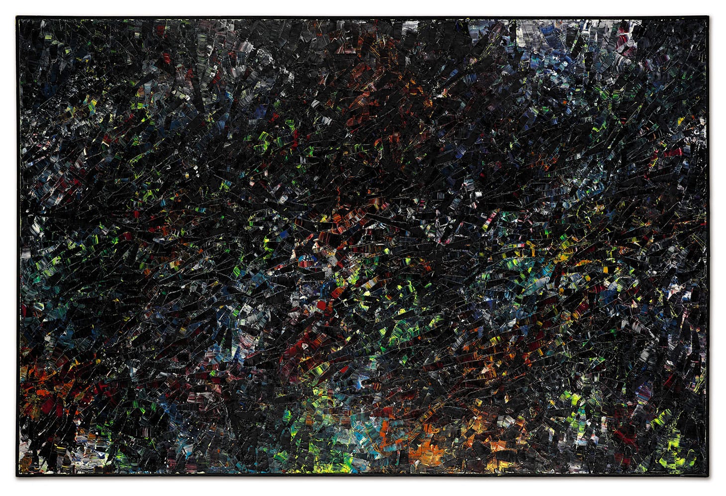 Jean-Paul Riopelle, "Forestine" (1954), oil on canvas, 78 3/4 x 118 1/4 inches (image courtesy Sotheby's)