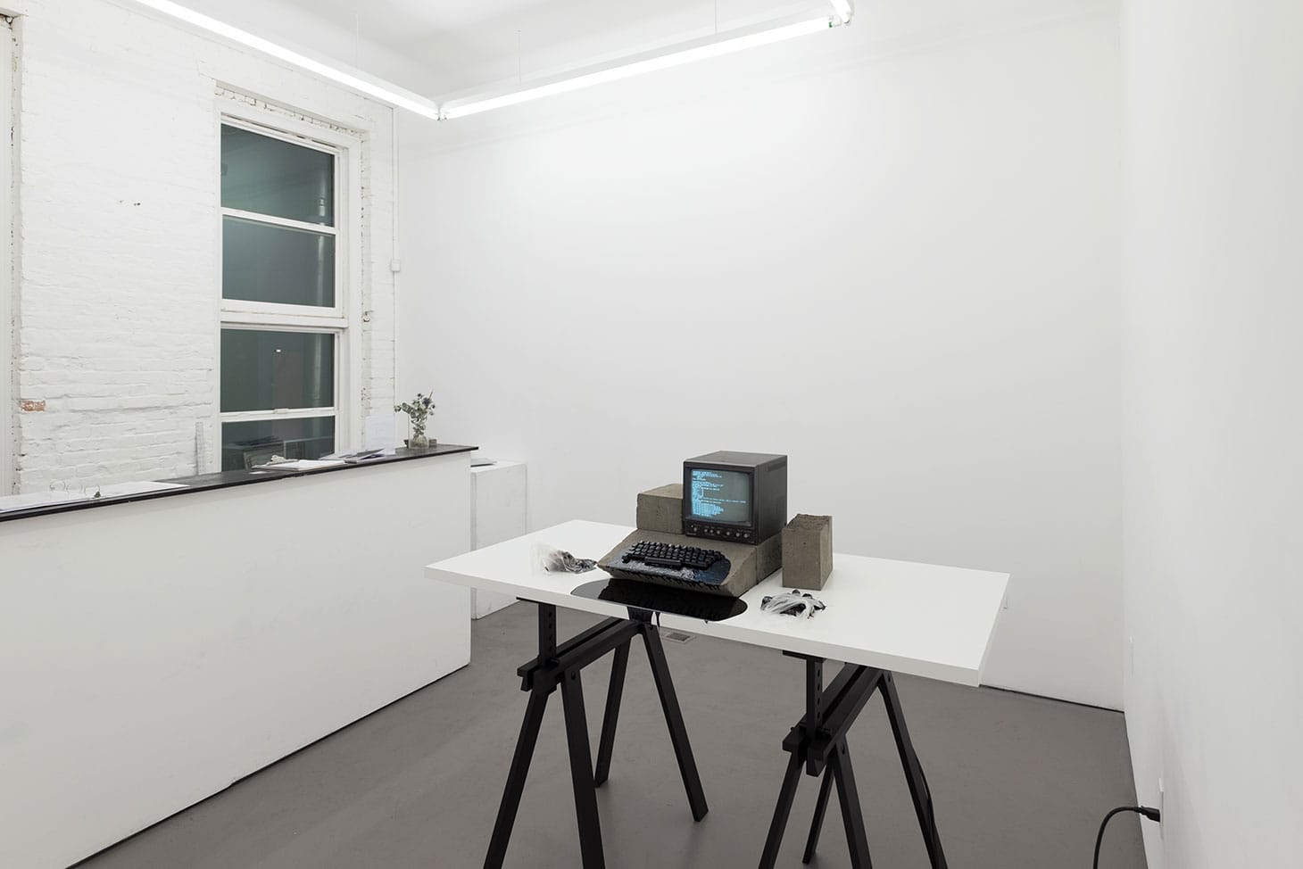 Installation view, American Artist: Black Gooey Universe (image courtesy HOUSING)