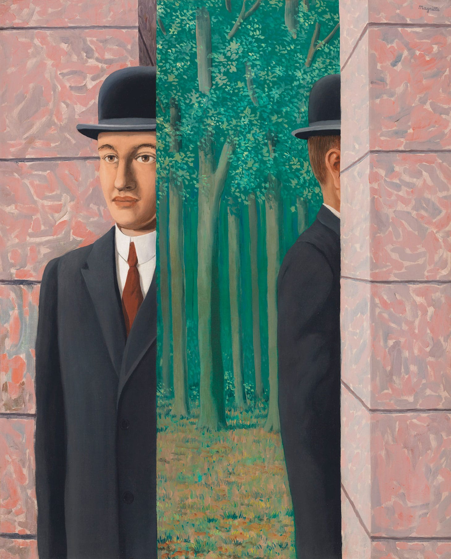 René Magritte, "Le lieu commun" (1964), oil on canvas, 39 3/8 x 31 7/8 inches (image courtesy Christie's)