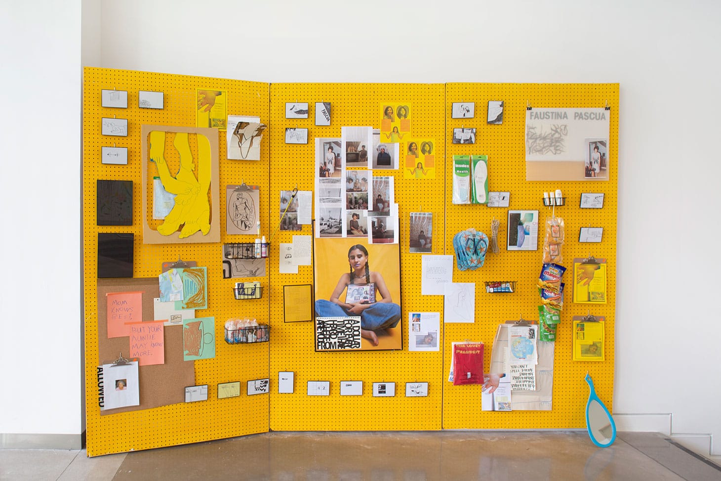 KT Pe Benito, installation view of "Entries to Faustina (Growing out of colonialism for my grandmother's sake)" (2018) (image courtesy the Queens Museum, photo by Hai Zhang)