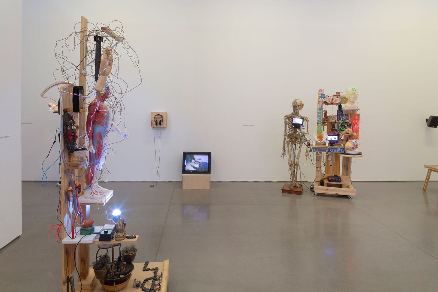 Milford Graves, installation view of "PATHWAYS OF INFINITE POSSIBILITIES" (2017-2018) (image courtesy the Queens Museum, photo by Hai Zhang)