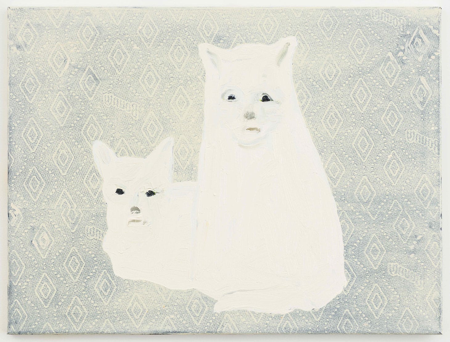 Richard Bosman, "Crazy Cats 9" (2017–18), oil on canvas, 18 x 24 inches (image courtesy San Antonio Museum of Art)