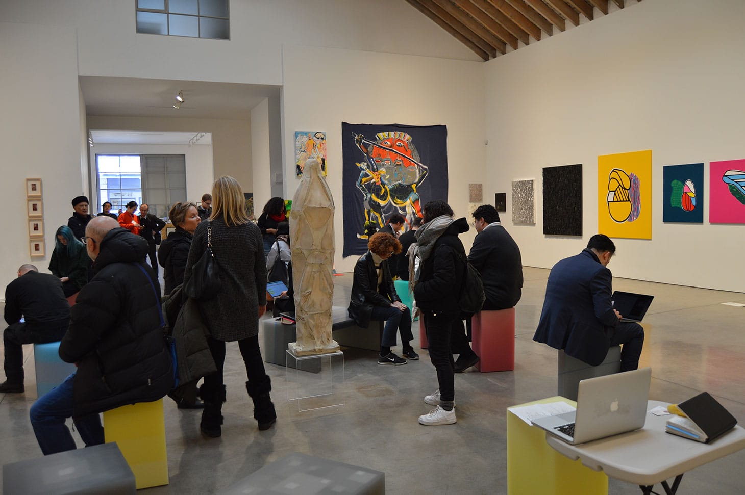 Plan B Art Fair, installation shot (all images by the author for Hyperallergic)