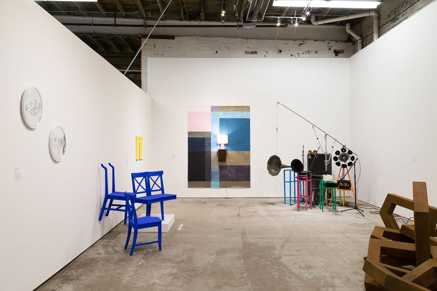 Installation view, <em>Useless Utility<e,>, MOCAD 2019 (photo by Tim Johnson)