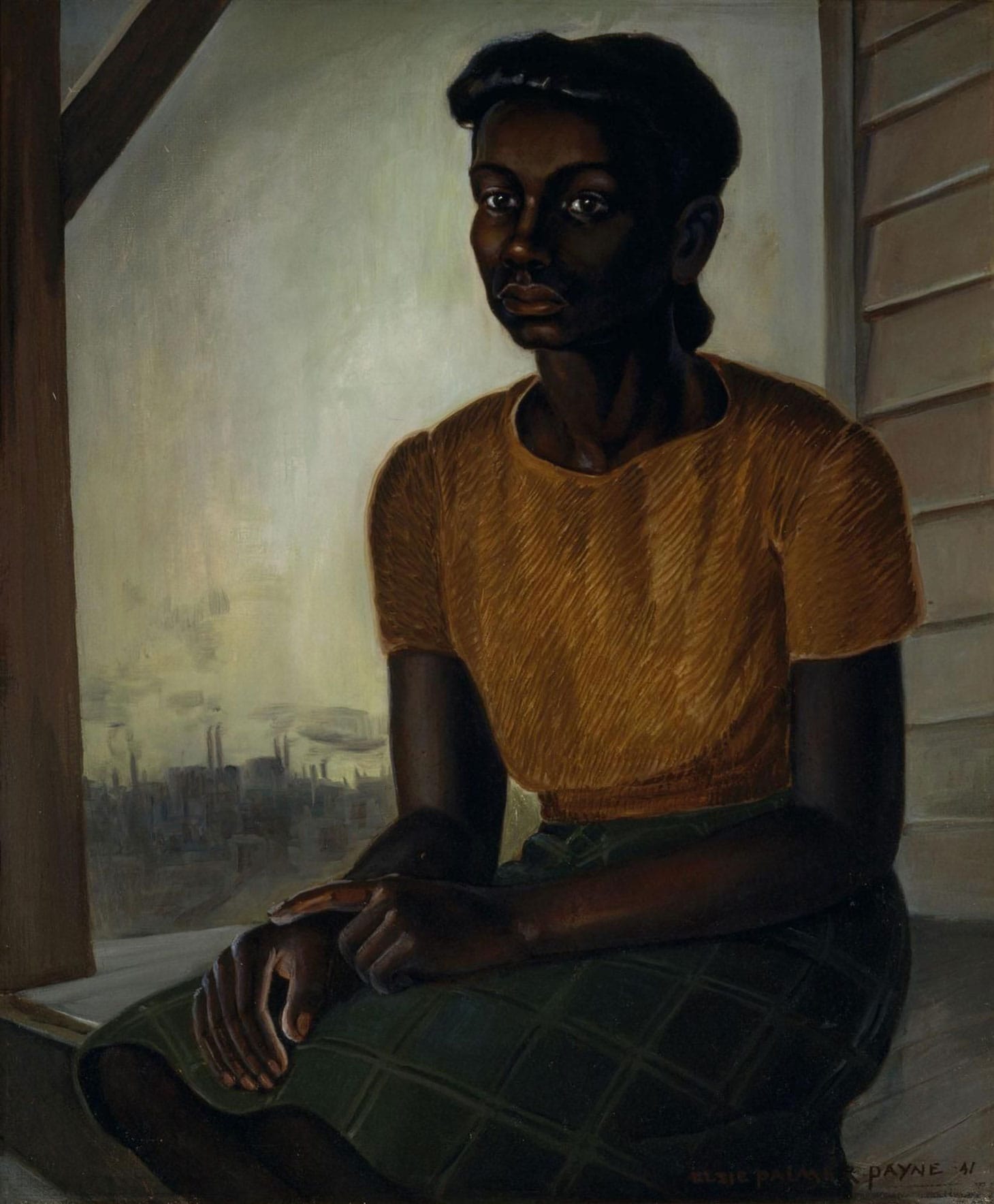Elsie Palmer Payne, "Blues in the Night" (1947), oil on canvas, 30 x 25 inches, The Oakland Museum of California Art