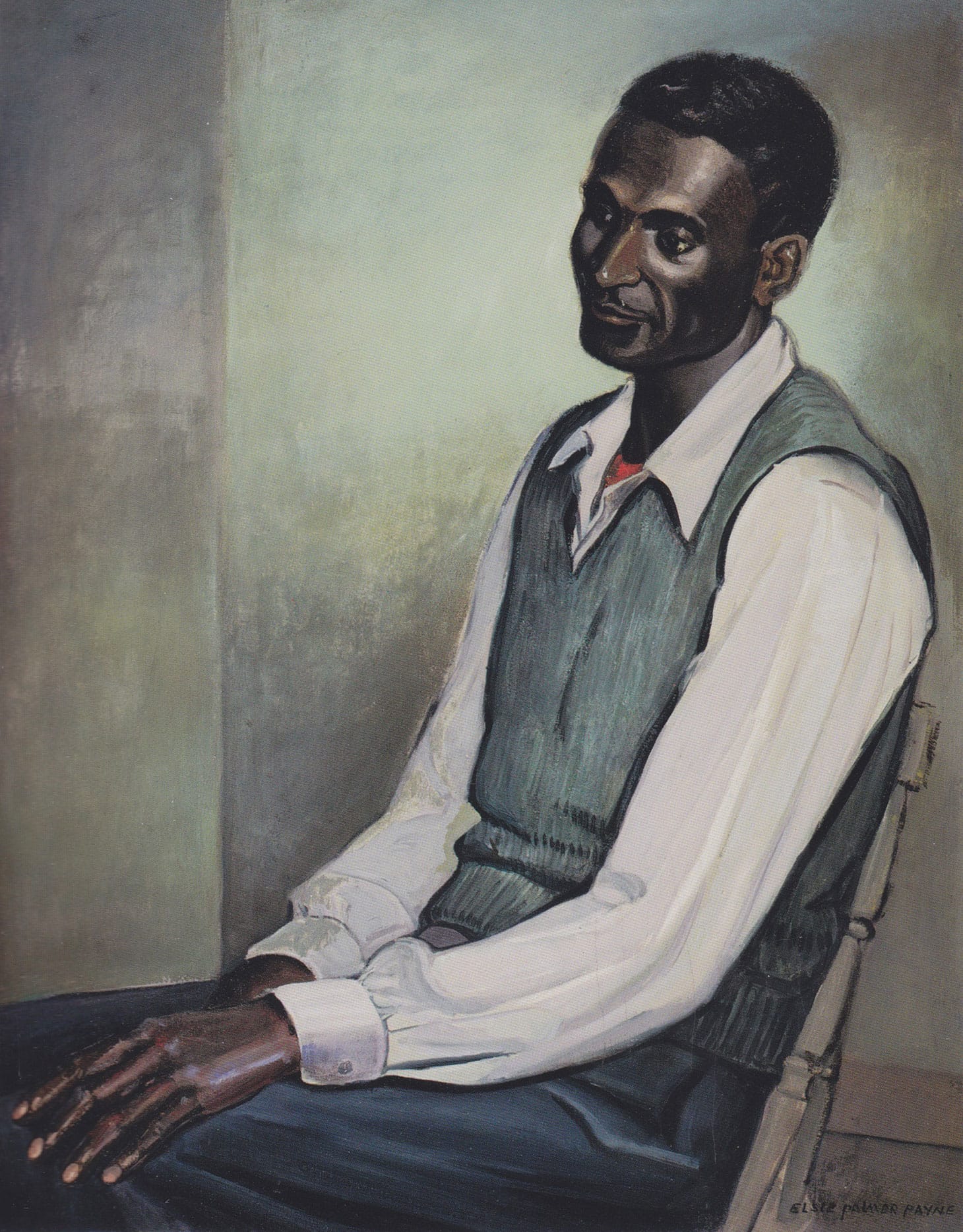 Elsie Palmer Payne, "A Colored Gentleman" (c. 1948), oil on canvas, 36 x 28 inches, Private Collection