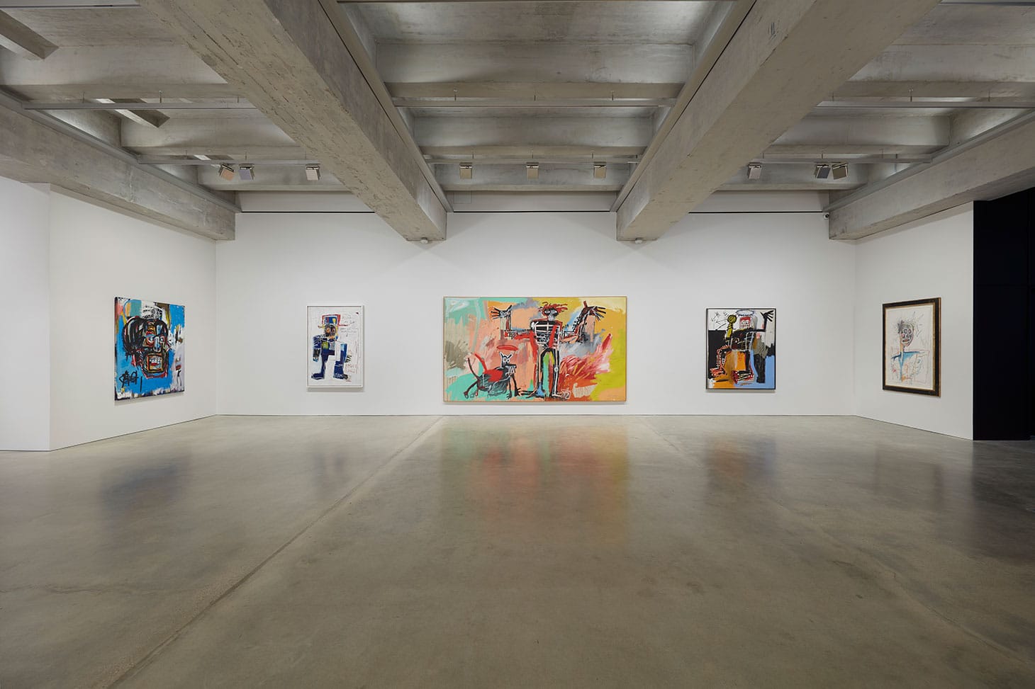 Jean-Michel Basquiat at the Brant Foundation, installation view