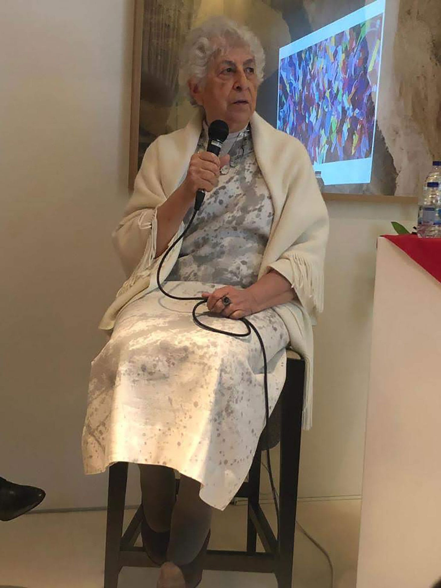 Samia Halaby (image courtesy Sultan Sooud Al-Qassemi)