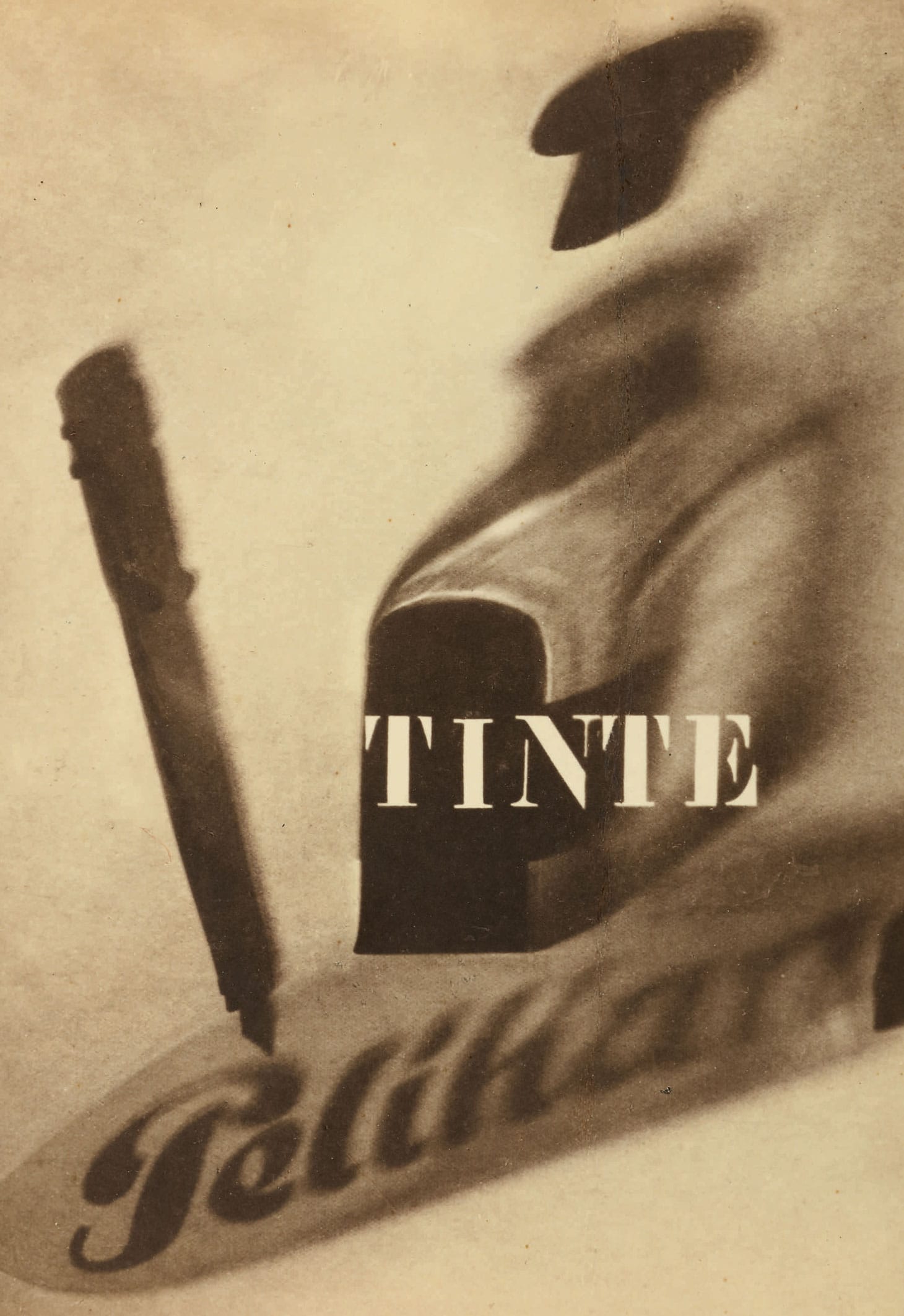 El Lissitzky, "Pelikan Tinte" (1924), 8 1/4 x 5 3/4 inches (image courtesy Christie's)