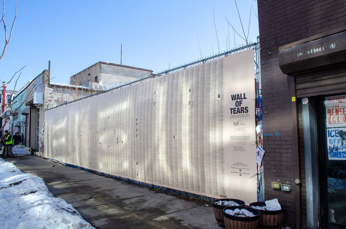 Brooklyn “Wall of Tears” Lists Names of Children Killed in Gaza