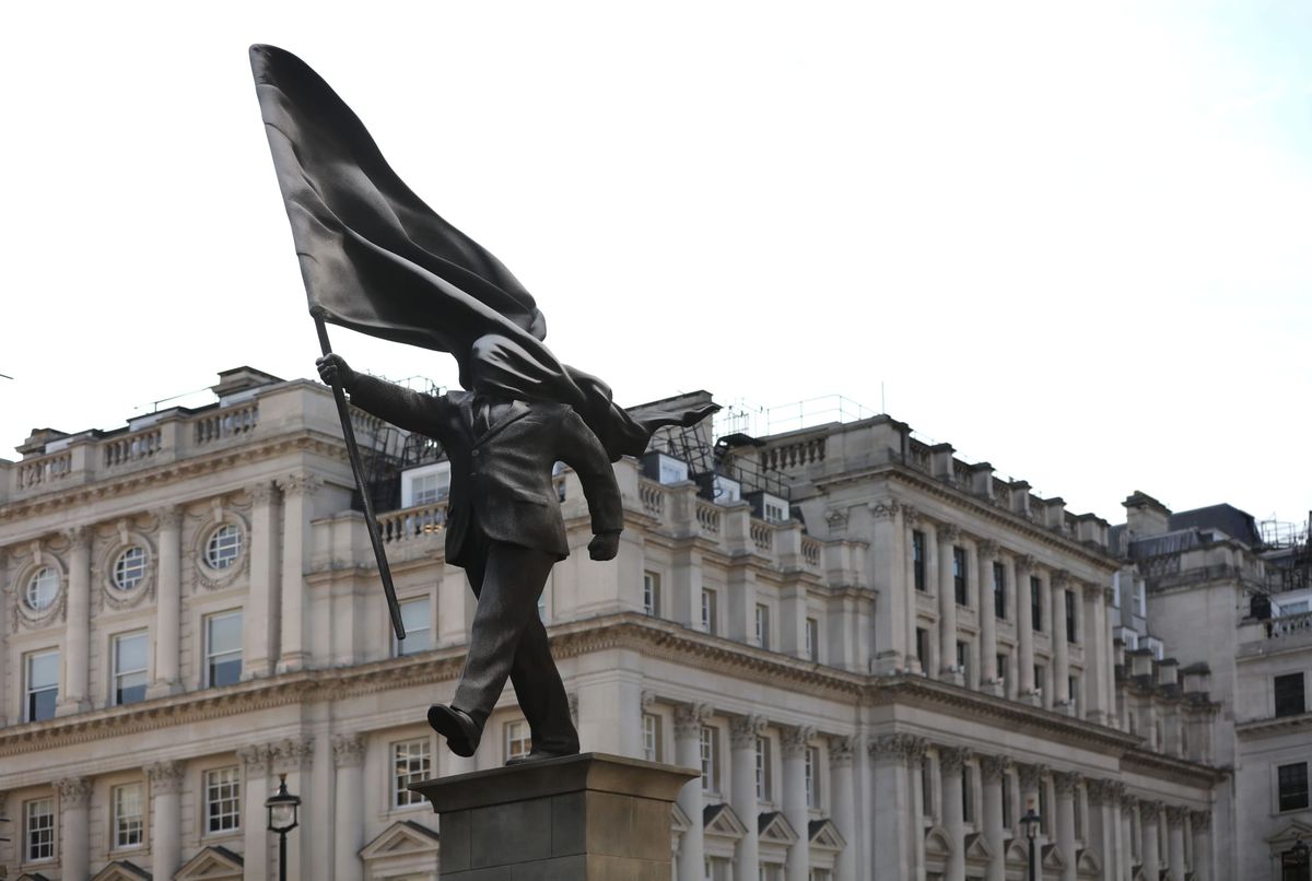 Banksy Erects Anti-Imperialist Monument in Central London