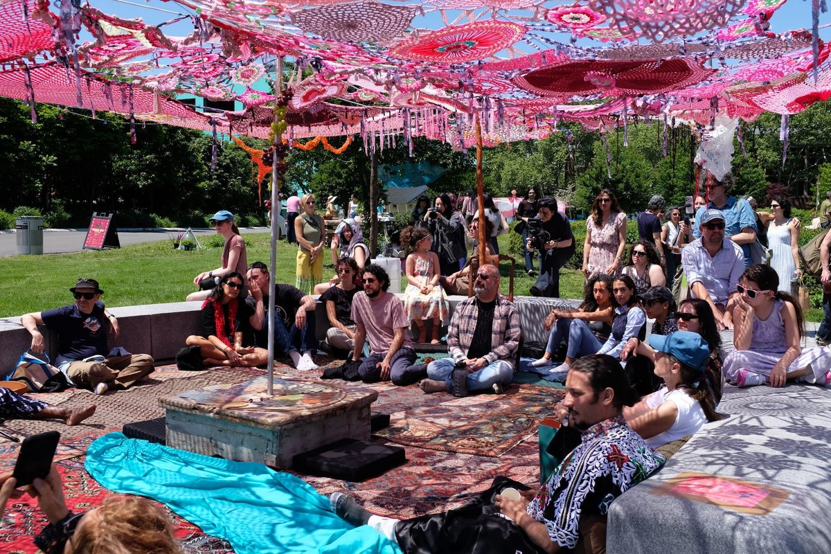 A Persian Garden Blooms on Governors Island