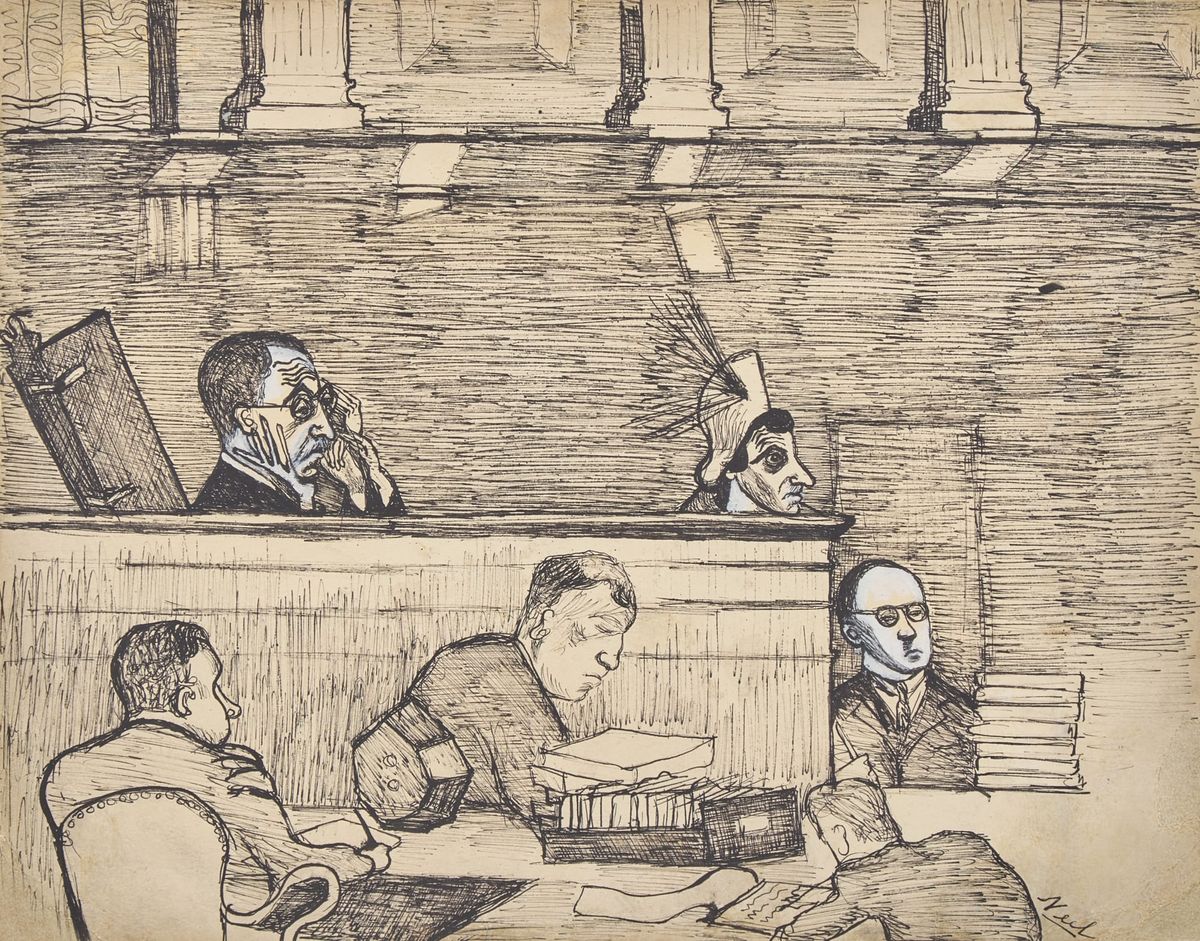 Alice Neel’s McCarthy-Era Trial Drawings Go to Auction