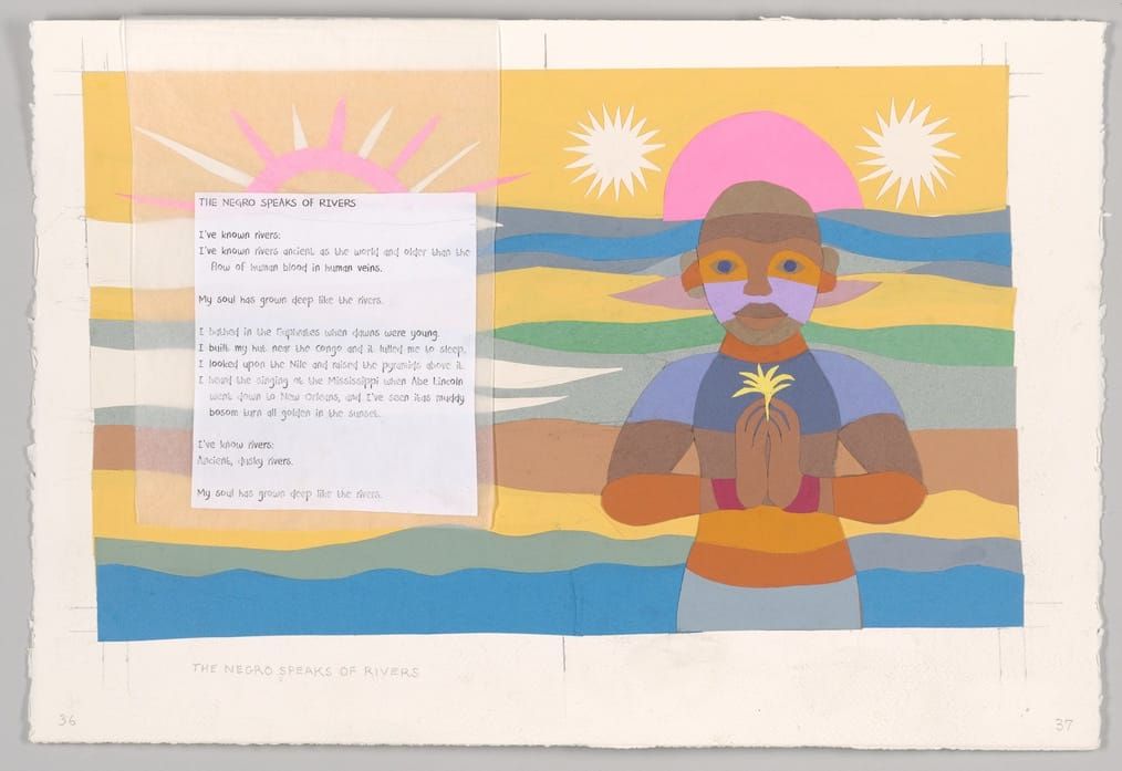 Collages Inspired by Langston Hughes Poems Acquired by Morgan Library