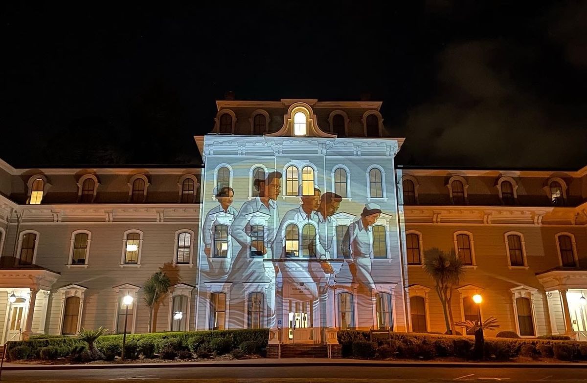 “Dear America, Fix Your Racism”: Asian American Artists Project Messages Around Bay Area