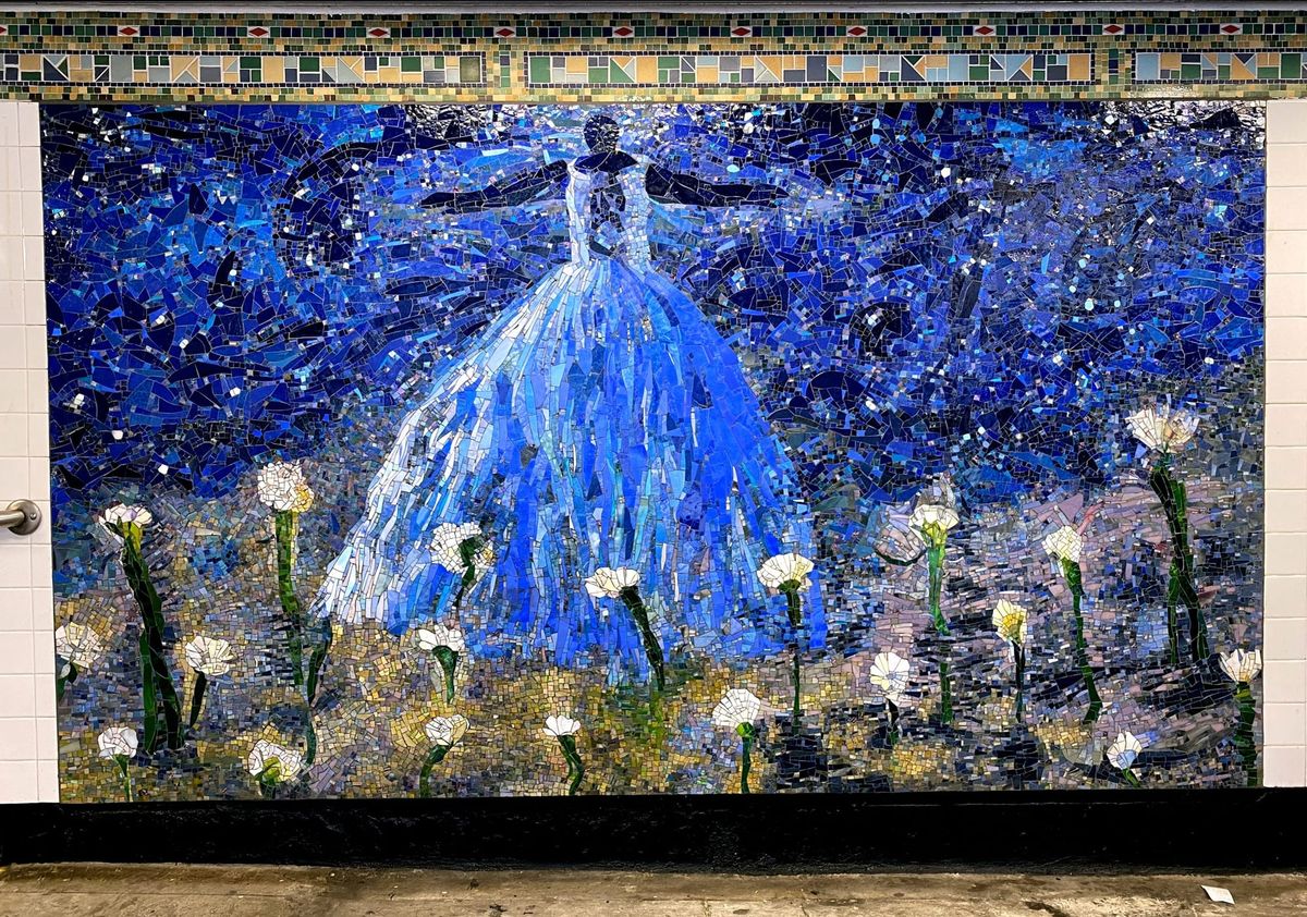 Katherine Bradford Mosaic Murals Make a Manhattan Subway Station Shine