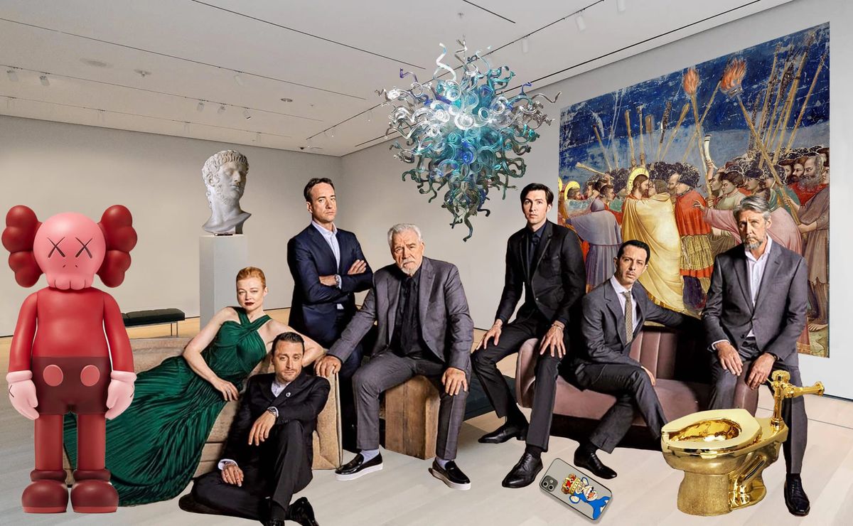 From Cattelan's Golden Toilet to Bored Apes, We Think This Art Should Be on Succession