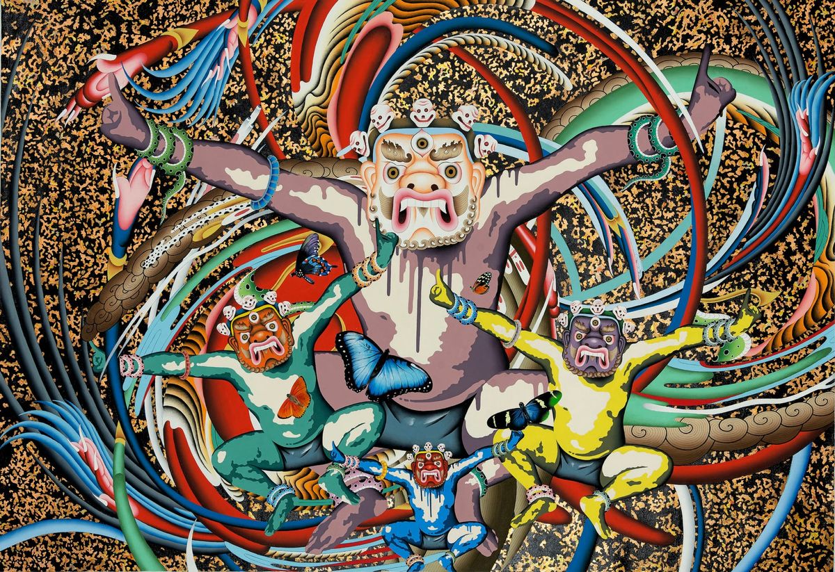 Tsherin Sherpa's "Corrupted" Thangka Art
