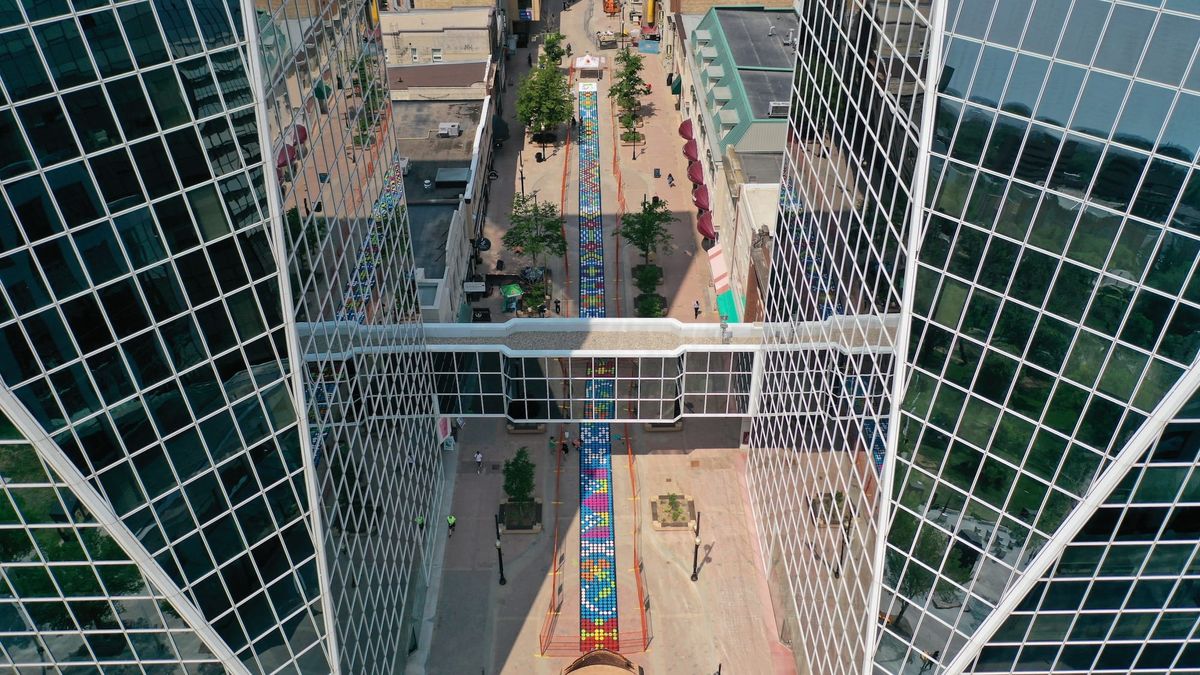 Indigenous Artists Paint 300-Foot “Path to Reconciliation” in Canada