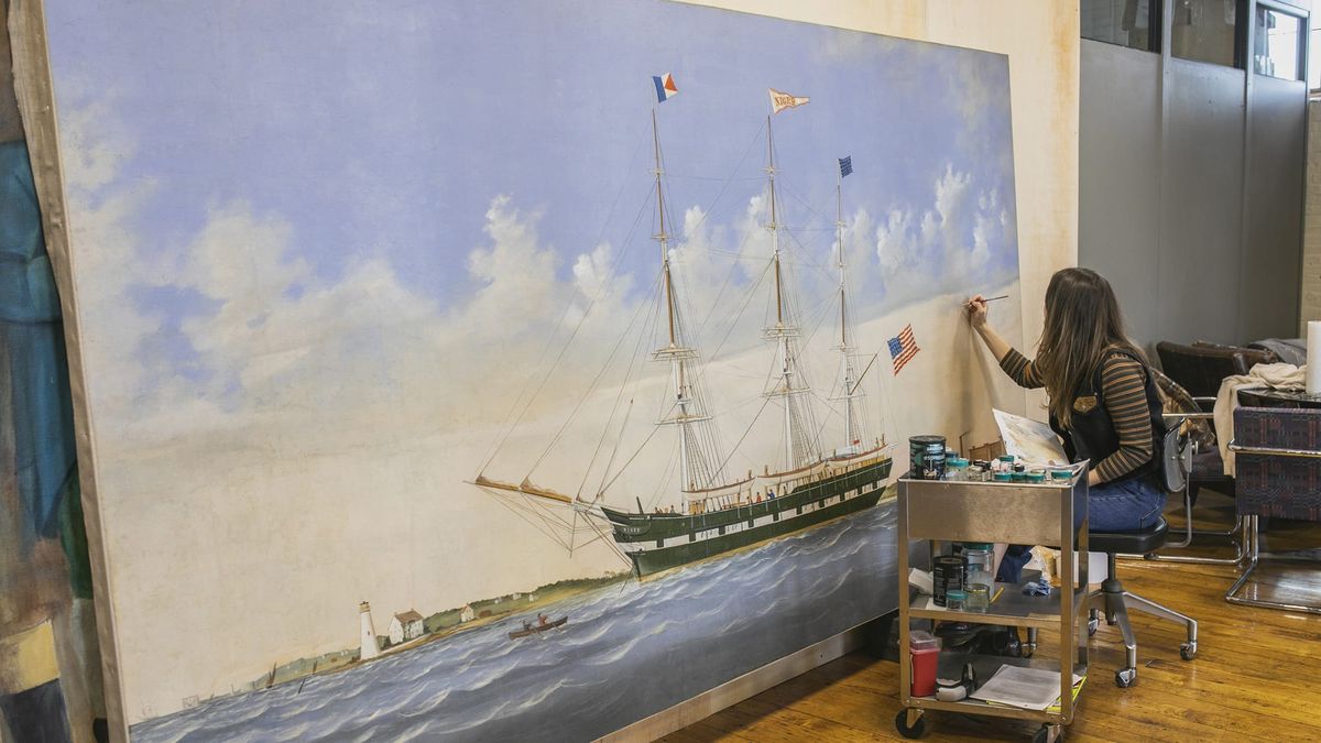 New Bedford Whaling Museum Restores Rare Panorama Painting