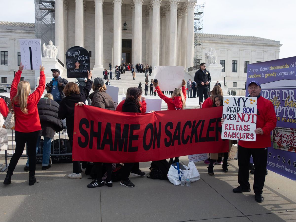 Activists Protest Deal That Protects Sackler Family