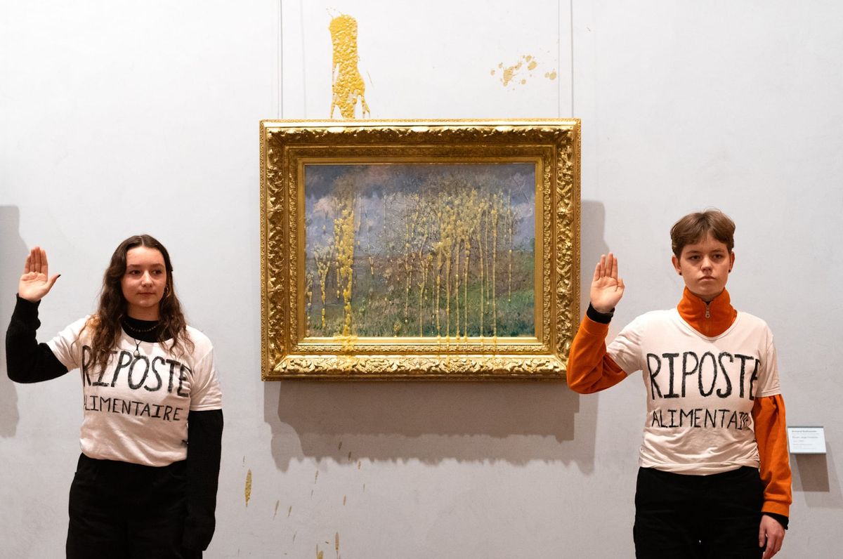 French Protesters Throw Soup at Monet Painting in Lyon