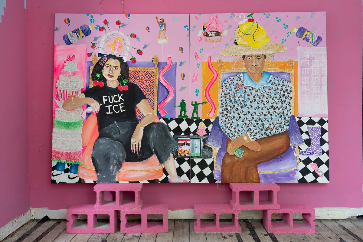 Yvette Mayorga’s Bubblegum-Pink Lament of the American Dream