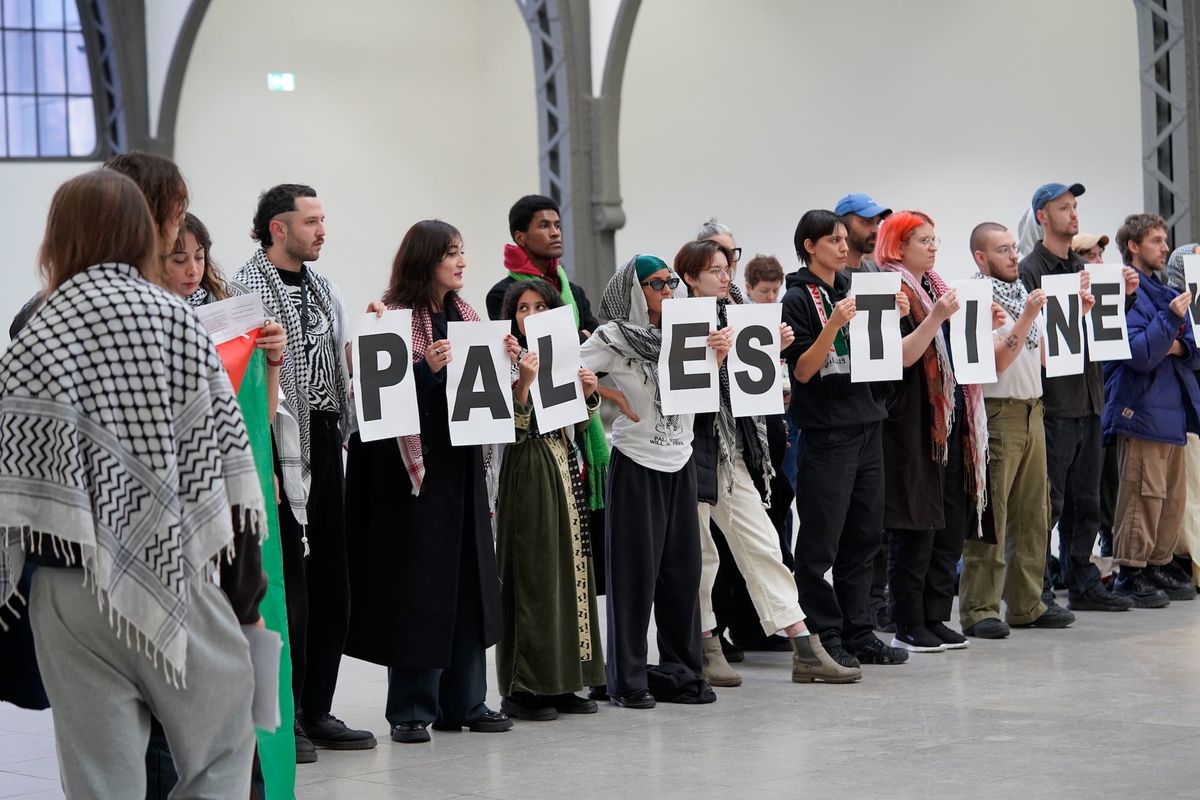 Pro-Palestine Protesters Disrupt Tania Bruguera Performance in Berlin