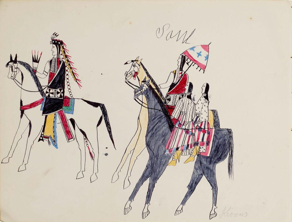 A Shameful US History Told Through Ledger Drawings