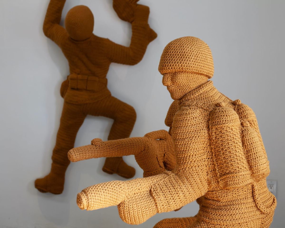 Nathan Vincent Crochets Away Toxic Masculinity