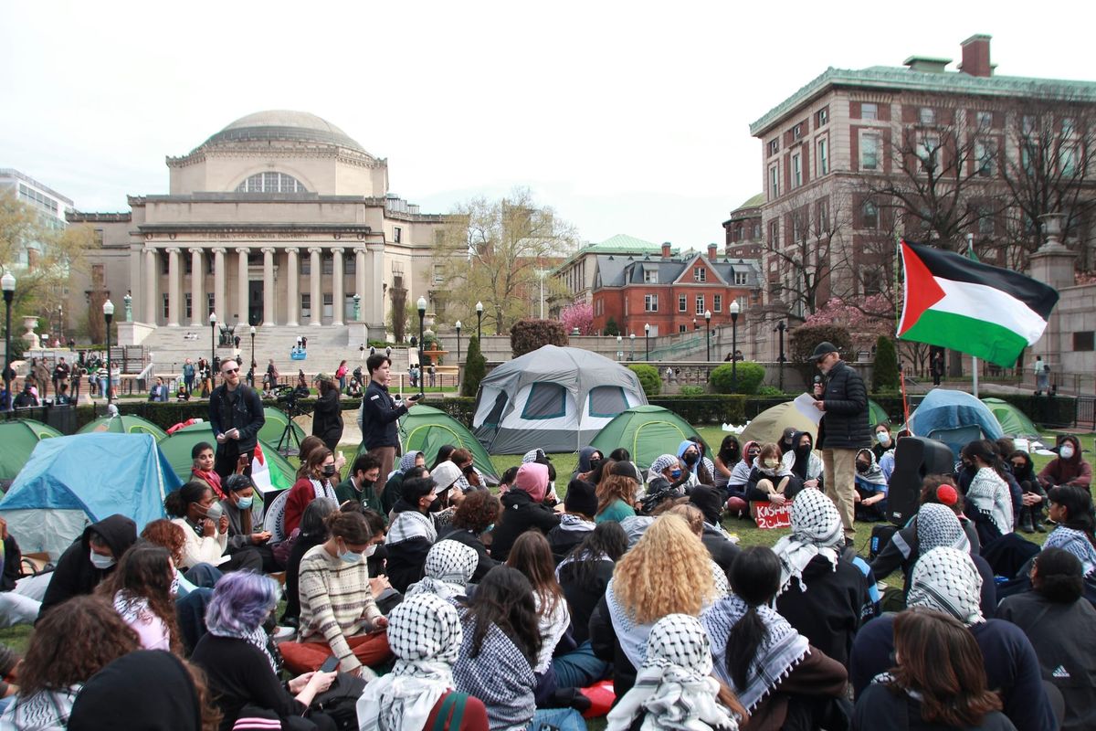 Columbia Students Take Over Campus in “Gaza Solidarity Encampment”