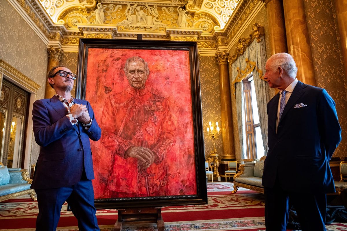 Portrait of King Charles Gives New Meaning to “Bloody Hell”