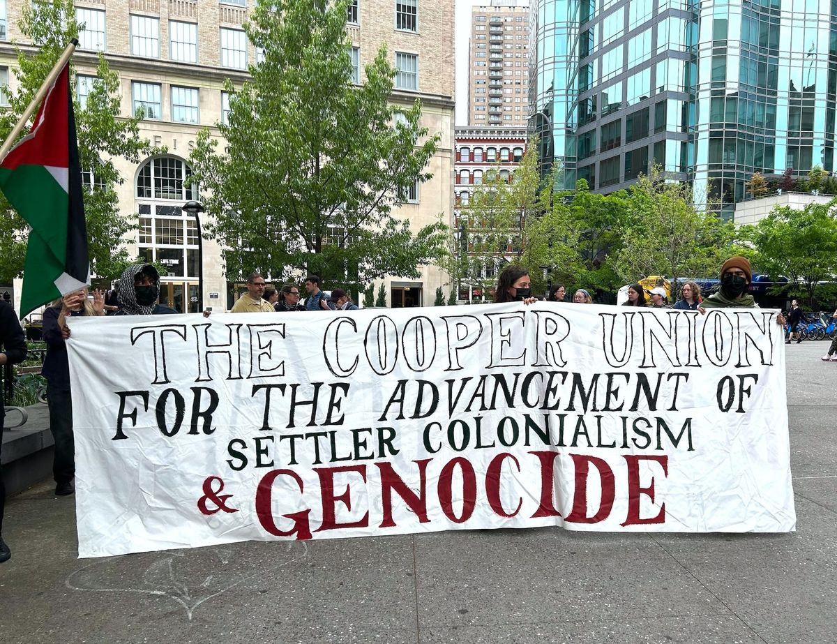 Art Students and Faculty Rally for Palestine at Cooper Union