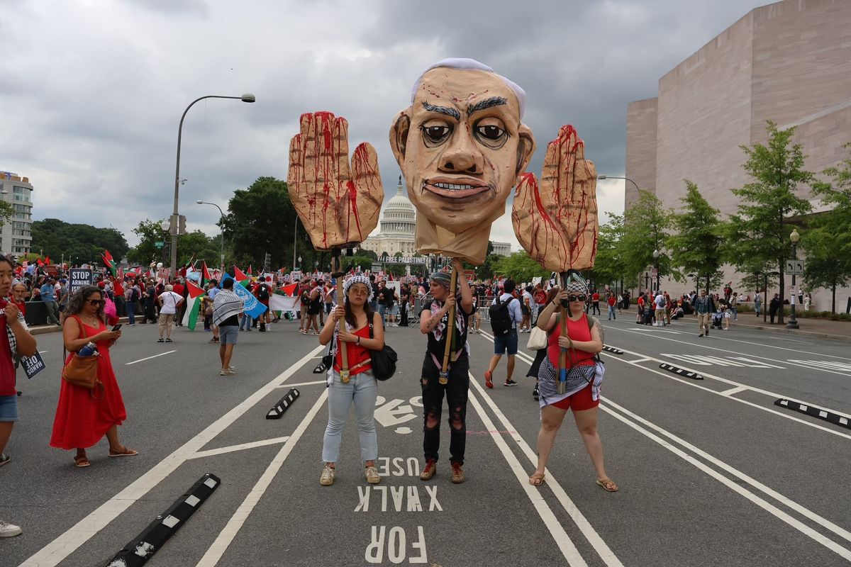 See the Art From Protests Against Netanyahu’s Visit to Congress