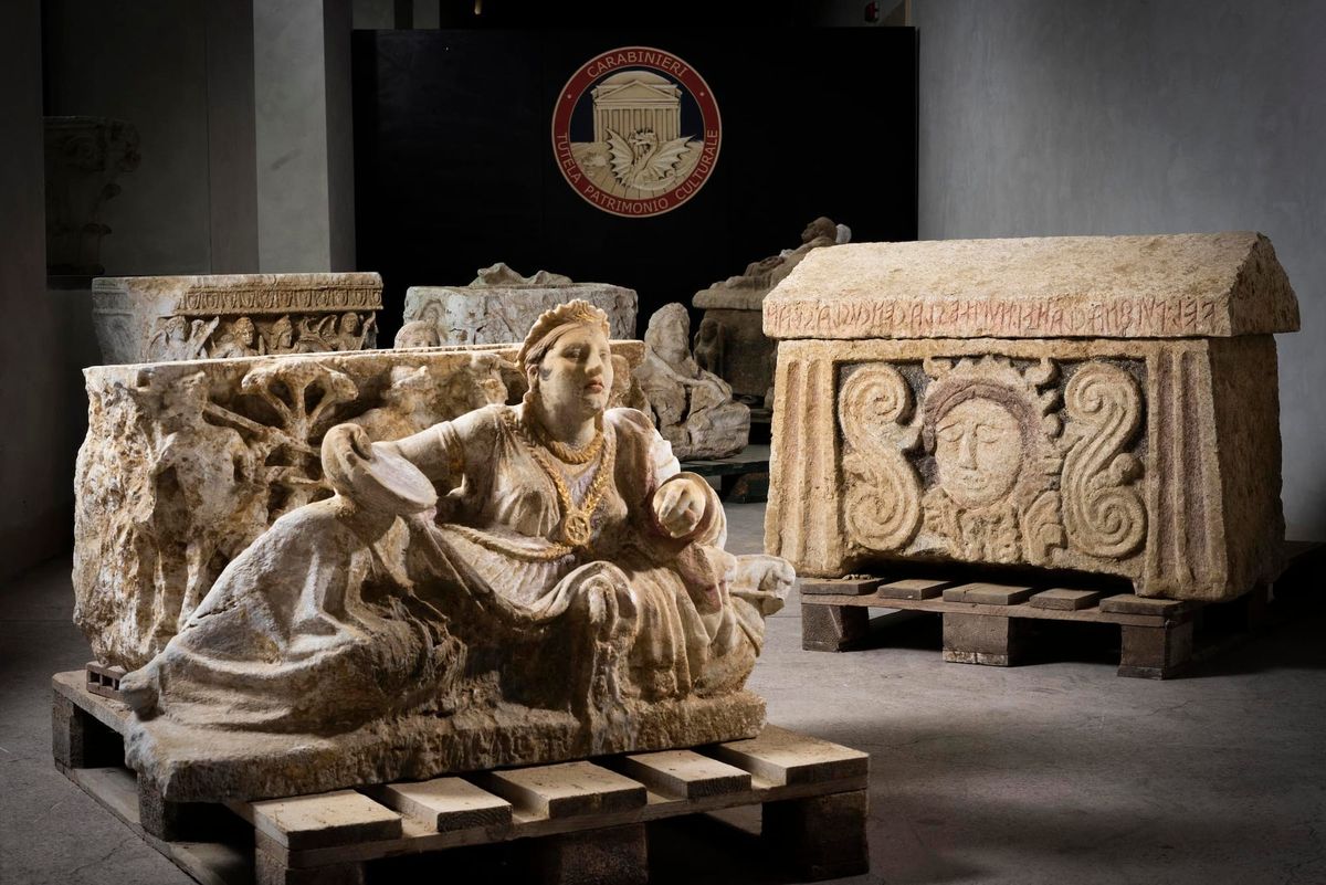 Italian Authorities Seize Etruscan Antiquities Looted by “Clumsy” Tomb Raiders