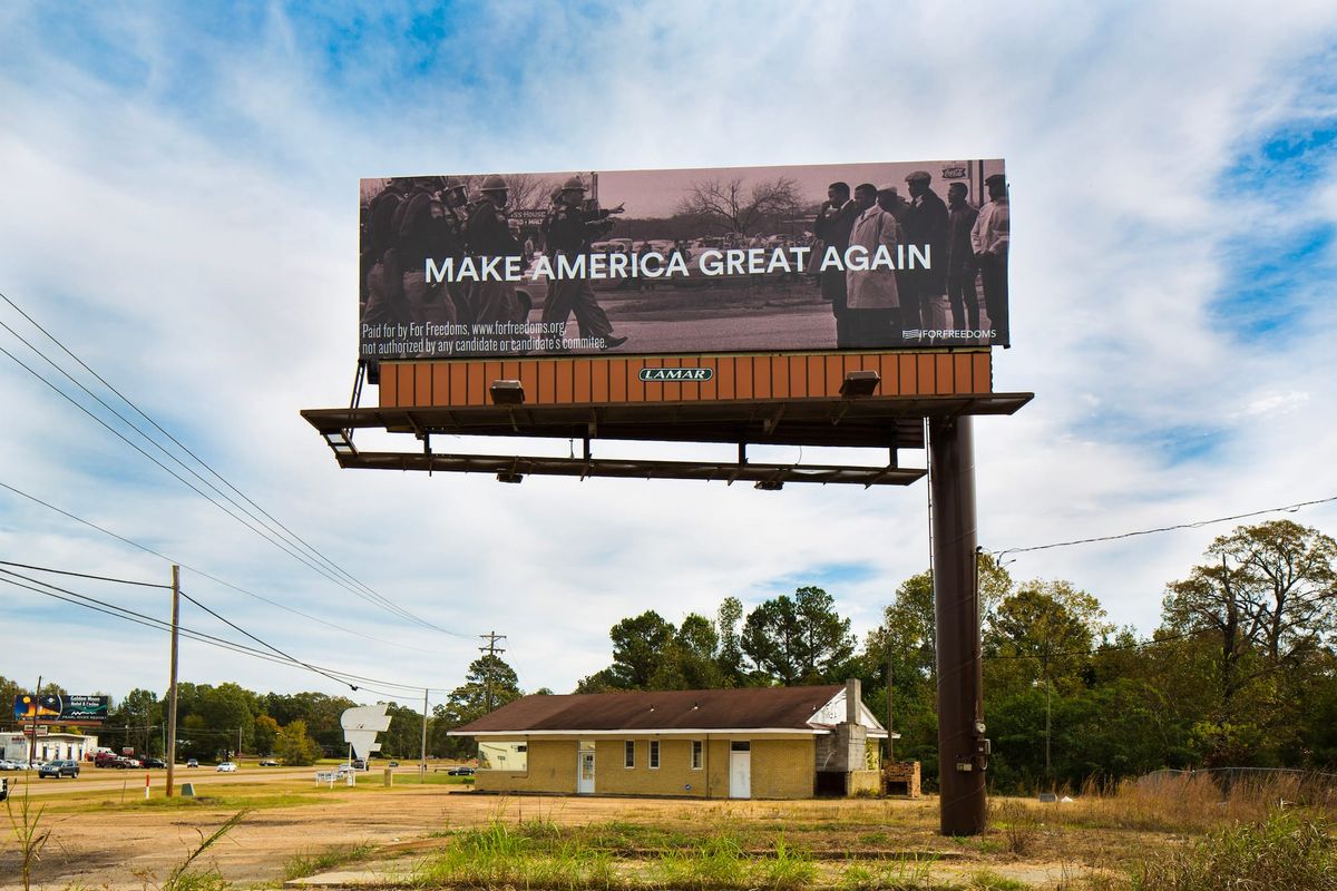 Montgomery Mayor Calls for Removal of “Politicized” Billboard Artwork