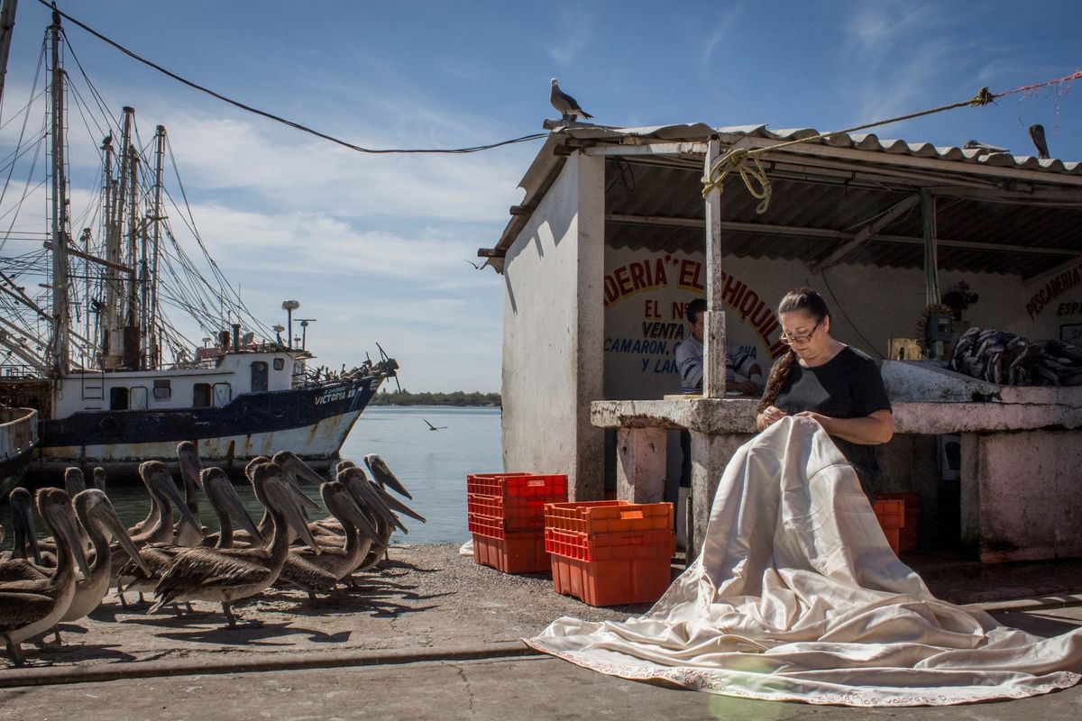 Mexican Artist’s Embroidery Unravels Global Gender Violence Crisis
