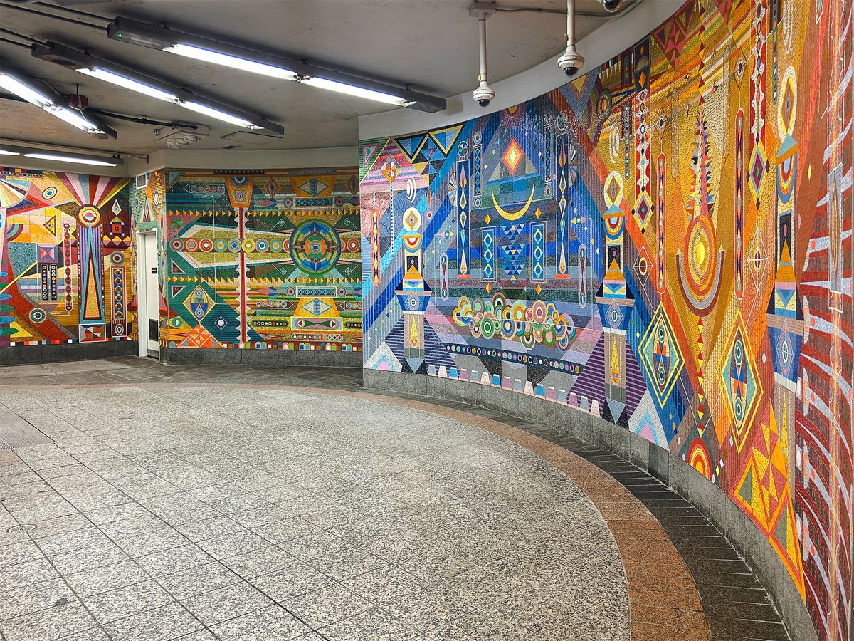 NYC Subway Mural Evokes Hilma af Klint's Mysticism