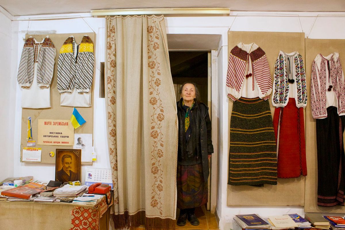 The Ukrainian Artist Who Embroiders to Survive