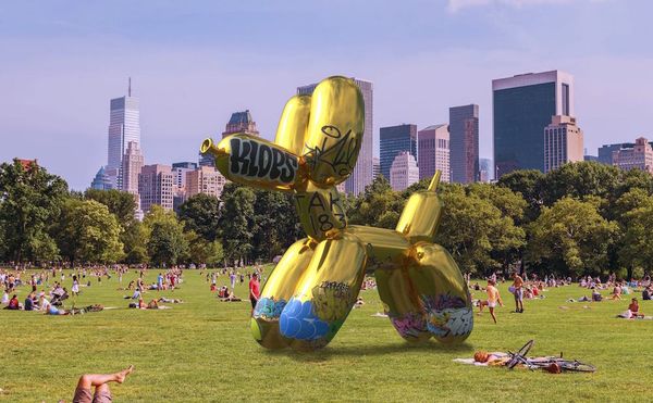 Artist Vandalizes Virtual Koons Sculpture, Questioning Silicon Valley's Fake Public Space