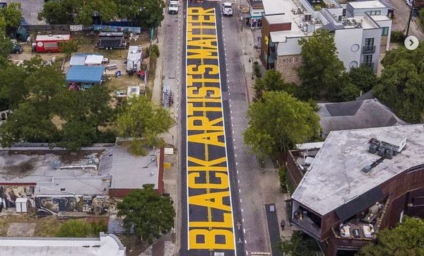 Texas Covers Up Beloved "Black Artists Matter" Mural in Austin