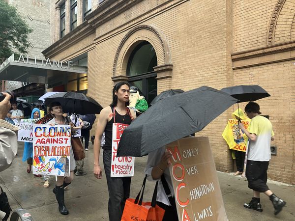 Protesters Decry Chinatown Museum's Acceptance of “Jail Money” at Town Hall