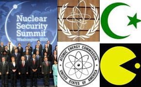 Graphic Design Insanity Over Nuclear Summit Logo