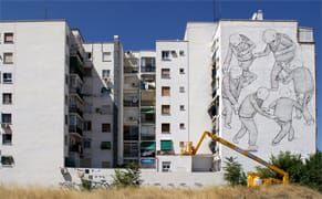 An Office in Madrid Pairs Street Artists With Empty Walls