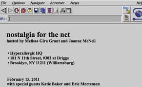 This Tuesday, Join Us for Nostalgia for the Net